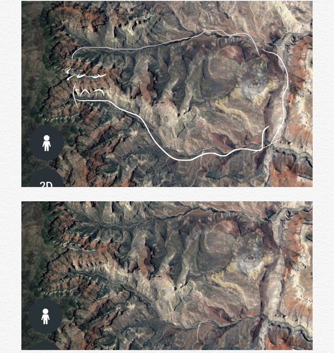 The Grand Canyon
Google earth.