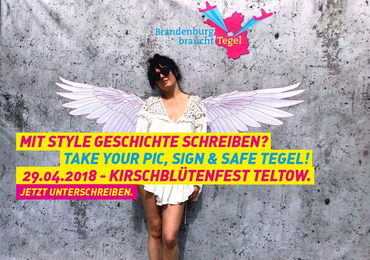 Come and fly with me! Morgen beim #Kirschblütenfest in #Teltow. #Tegelretter