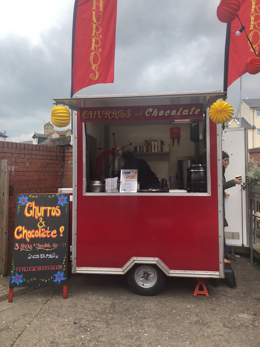 AprilFeriaCF's tweet photo. Come and get your churros, we are open! https://t.co/f93kEwO23P