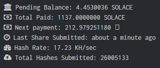 LILIUM_Serval's tweet photo. ということで懲りずに怪しいコインを掘るよ
#SolaceCoin https://t.co/CpPiCWTZLc