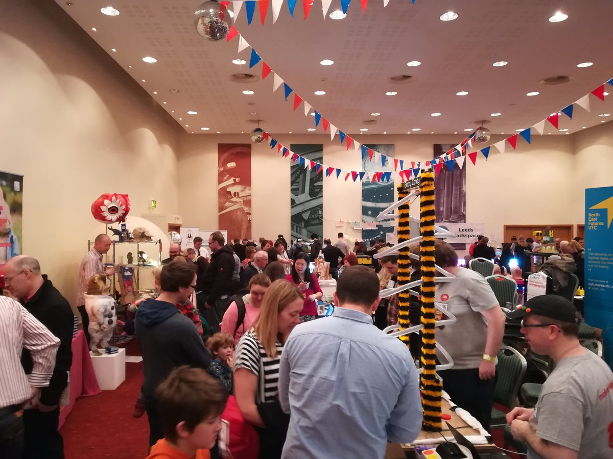 CandoNcl's tweet image. It's starting to get busy at #makerfaireuk. We're in area C. Come find us. We're at centre for life all weekend.