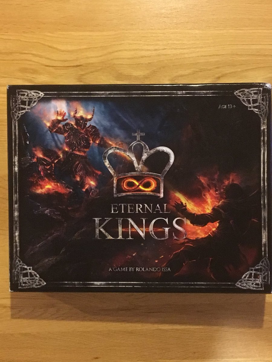 RagingKileak's tweet photo. And this is @Eternal_Kings from #rolandoissa. Drafted on @NerdlyUK and due to publish next week this fantastic hybrid of chess and #mtg is available for preorder now. #InternationalTabletopDay https://t.co/iglQoT27Ad