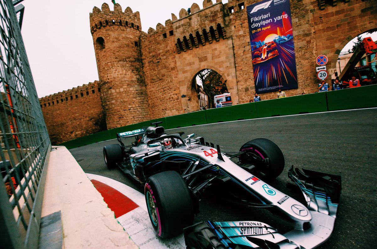 Hamilton y Bottas saldrán en Baku tras la estela de Vettel