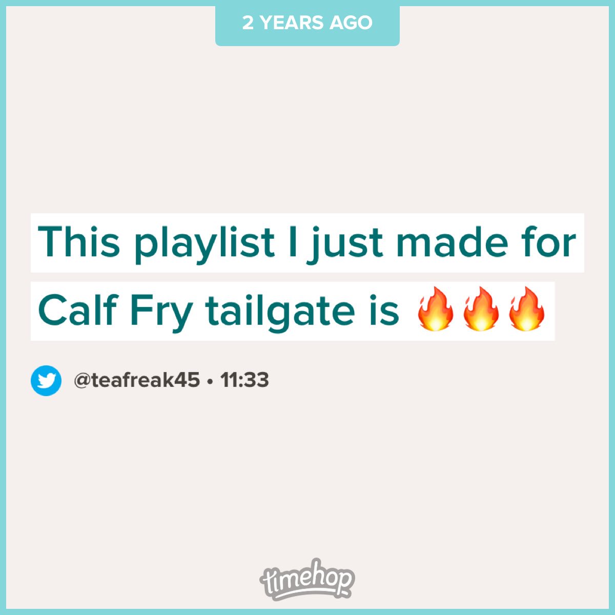 teafreak45's tweet photo. Bringing this baby back this year https://t.co/meqxvPyW6z
