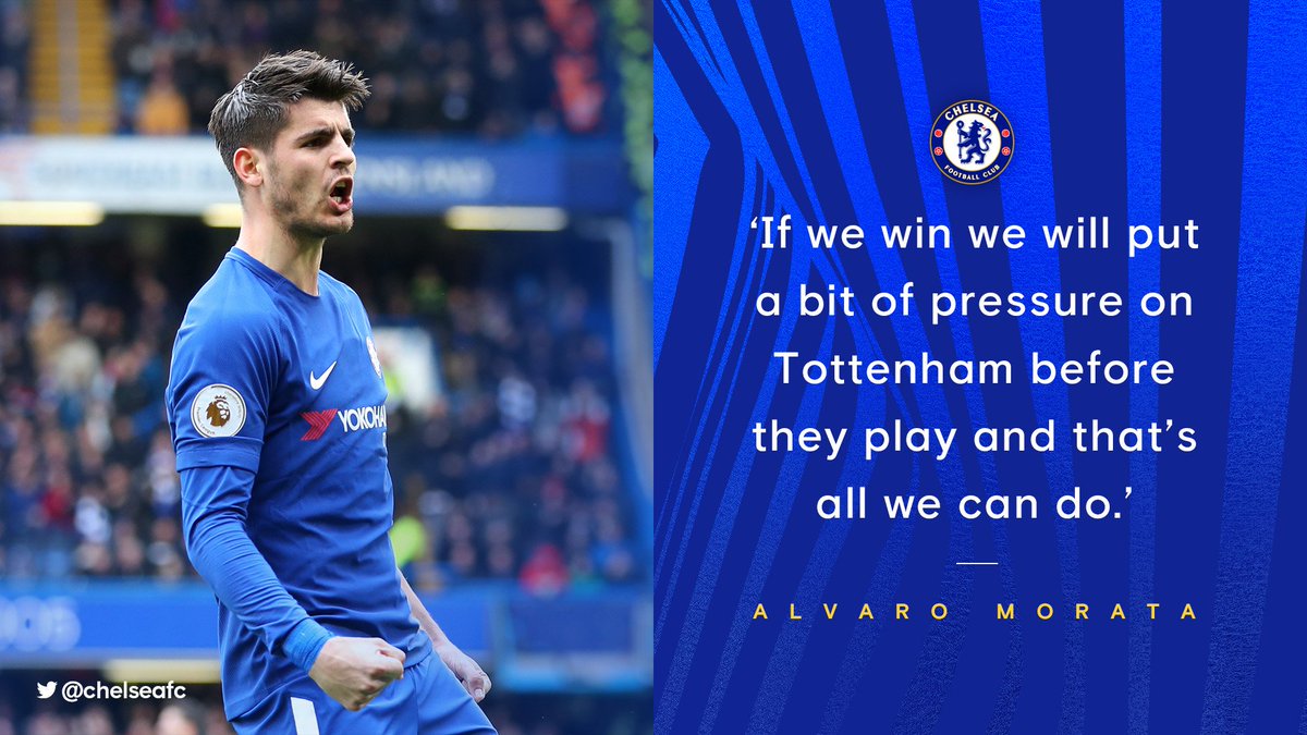 ChelseaFC's tweet photo. Another important three points up for grabs today... 👊 #SWACHE https://t.co/MnQB0qB7nK