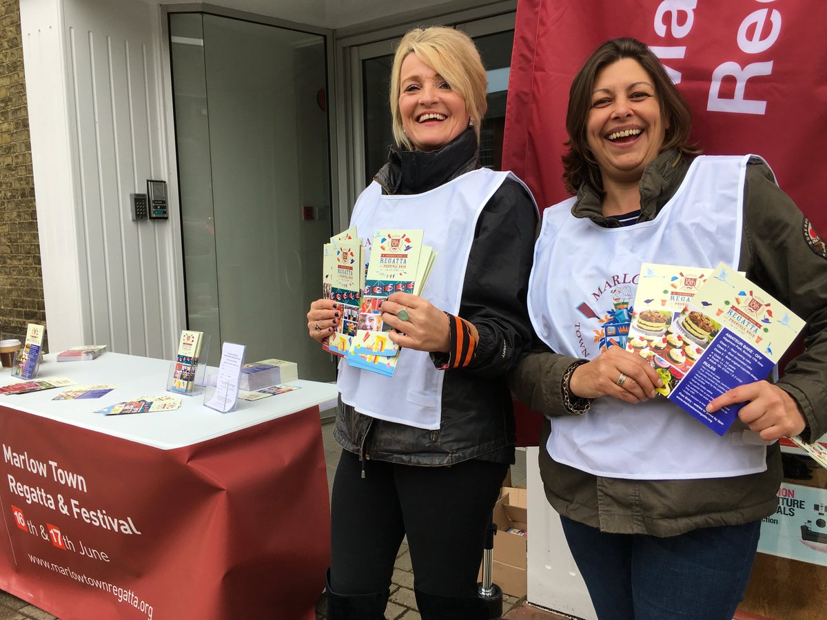 MyMarlowUK's tweet photo. If you want to know more about Marlow Town Regatta then drop by the bottom of the High Street where Sarah and Laura have brains full of info, and also leaflets! Takes place 16th/17th June, and of course there is also the website: https://t.co/b2BlhfEdHj :-) https://t.co/2R3FPyYg88