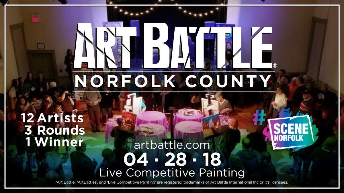 suereformer's tweet photo. Looking forward to #ArtBattle tonight. Heard great things about the last one. Hope to see you there! #scenenorfolk @NorfolkCulture https://t.co/PUoLOap2dN