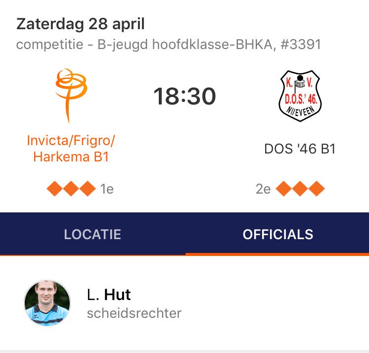 HAVIC_FRL's tweet photo. Begin je zaterdagavond goed en kom naar Kollum. #BHKA HAVIC B1 - DOS ‘46 B1 begint om 18:30u. https://t.co/nDrq0XVNoU