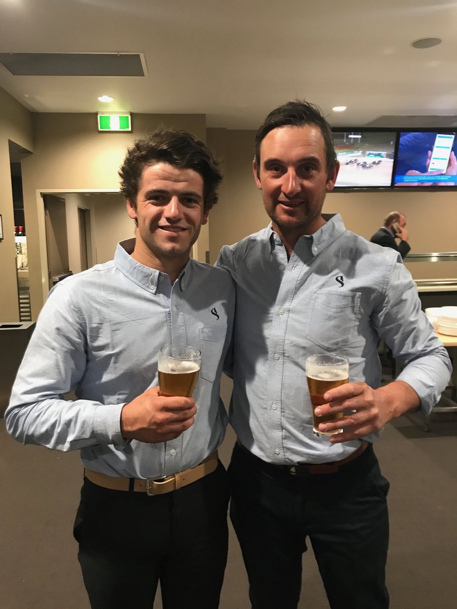 These 2 have plenty 2 celebrate 2nite Both drove brilliantly in APGfinal Proud of u both &amp;💜working with u Looking 👌 in #Stanleystable shirts