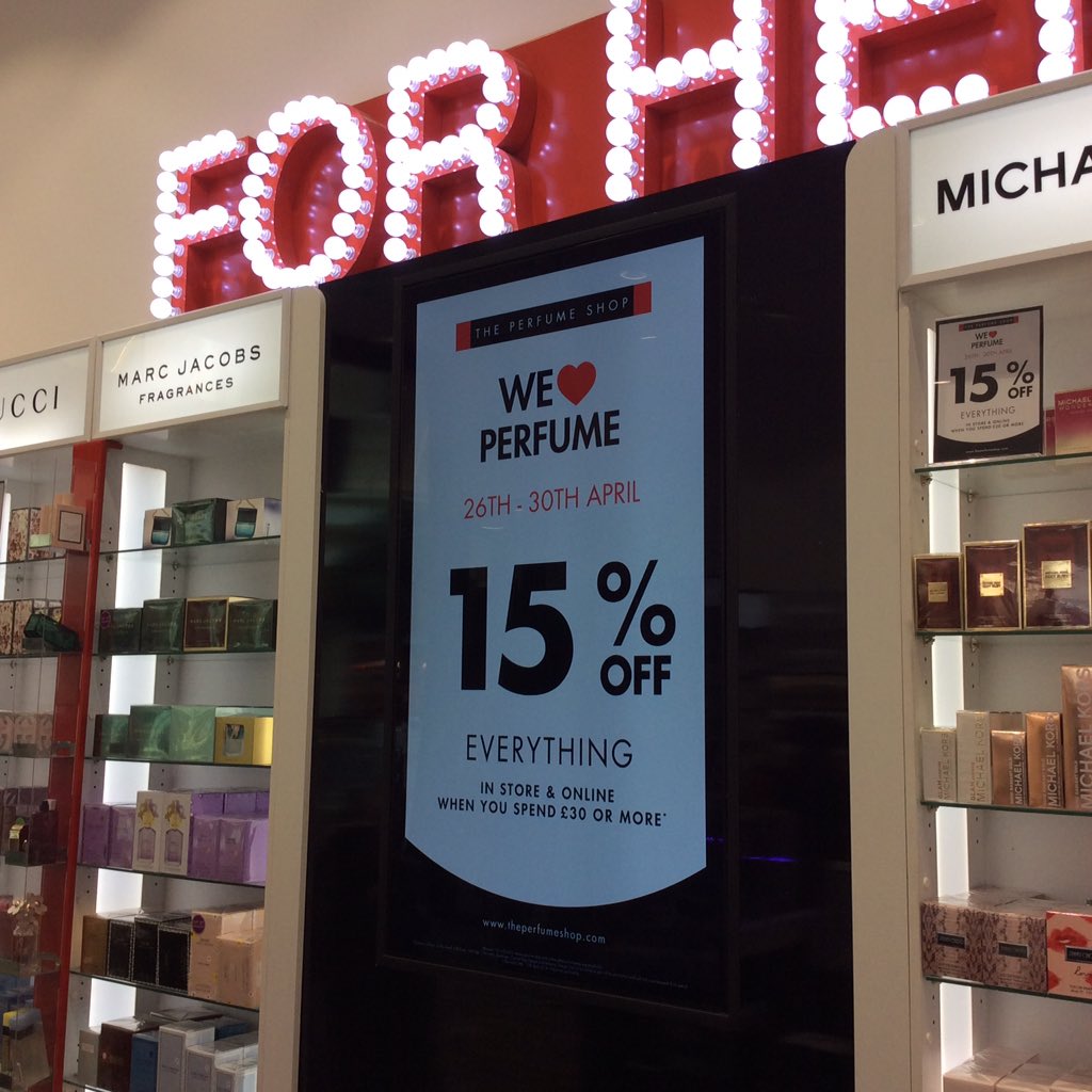 TPS Trafford 1 (@tps_trafford1) on Twitter photo Visit us upstairs @intuTrafford to make the most of our amazing deal! Spend £30 or more and we'll reward you with 15% off!! Hurry as the offer ends on Monday! <a href="/TPSPeople/">The Perfume People</a> <a href="/jayinmanchester/">Jason Morgan</a> <a href="/RebeccaKaye8/">Rebecca Kaye</a> #MightyMorgans Visit us upstairs @intuTrafford to make the most of our amazing deal! Spend £30 or more and we'll reward you with 15% off!! Hurry as the offer ends on Monday! <a href="/TPSPeople/">The Perfume People</a> <a href="/jayinmanchester/">Jason Morgan</a> <a href="/RebeccaKaye8/">Rebecca Kaye</a> #MightyMorgans