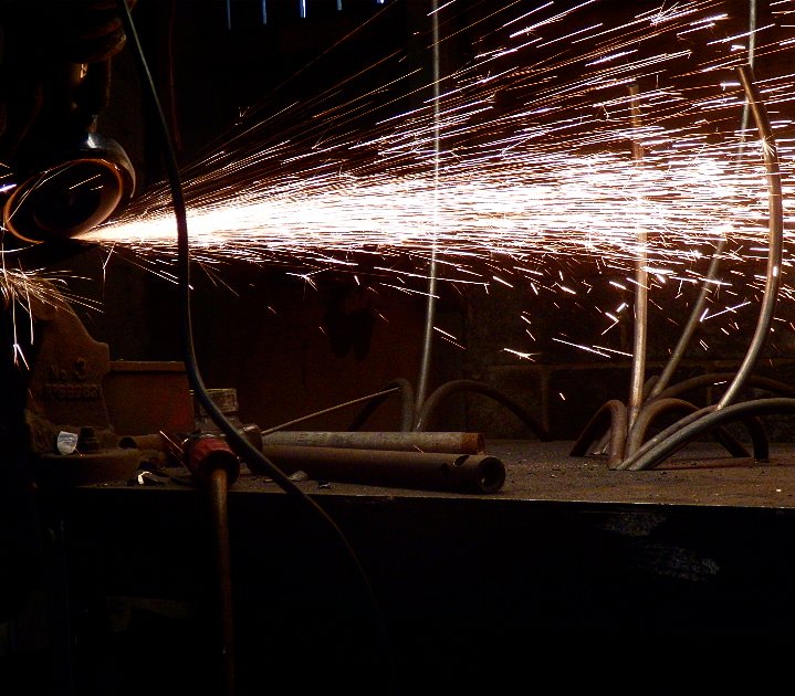 Sparks just are so photogenic. #sparks #grinding #steel #workshop 
#ollieholman #steellighting #designerlighting #interior #interiorlighting #decorativelighting #artisianlighting #imadethis #lilylamp #imadethis #sculpturaldesign #sculpturallighting #rusticinterior