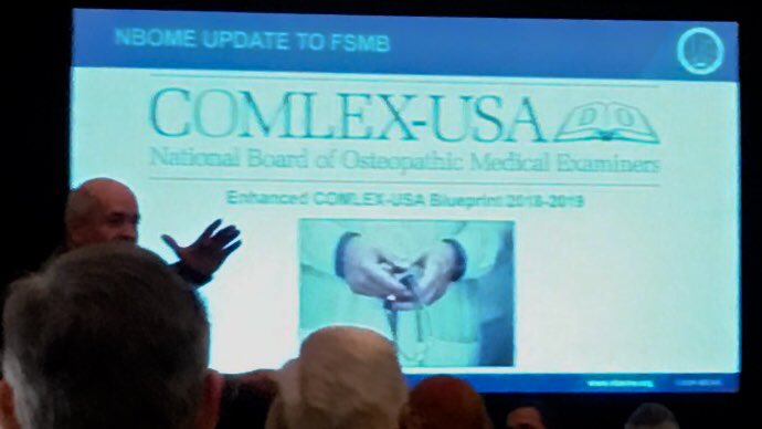 MarilynHeineMD's tweet photo. Sunrise session at #FSMBAM2018 with @NBOME with update on COMLEX exam to test competency in osteopathic medicine. @AOAforDOs https://t.co/Jqt4vAiwE0