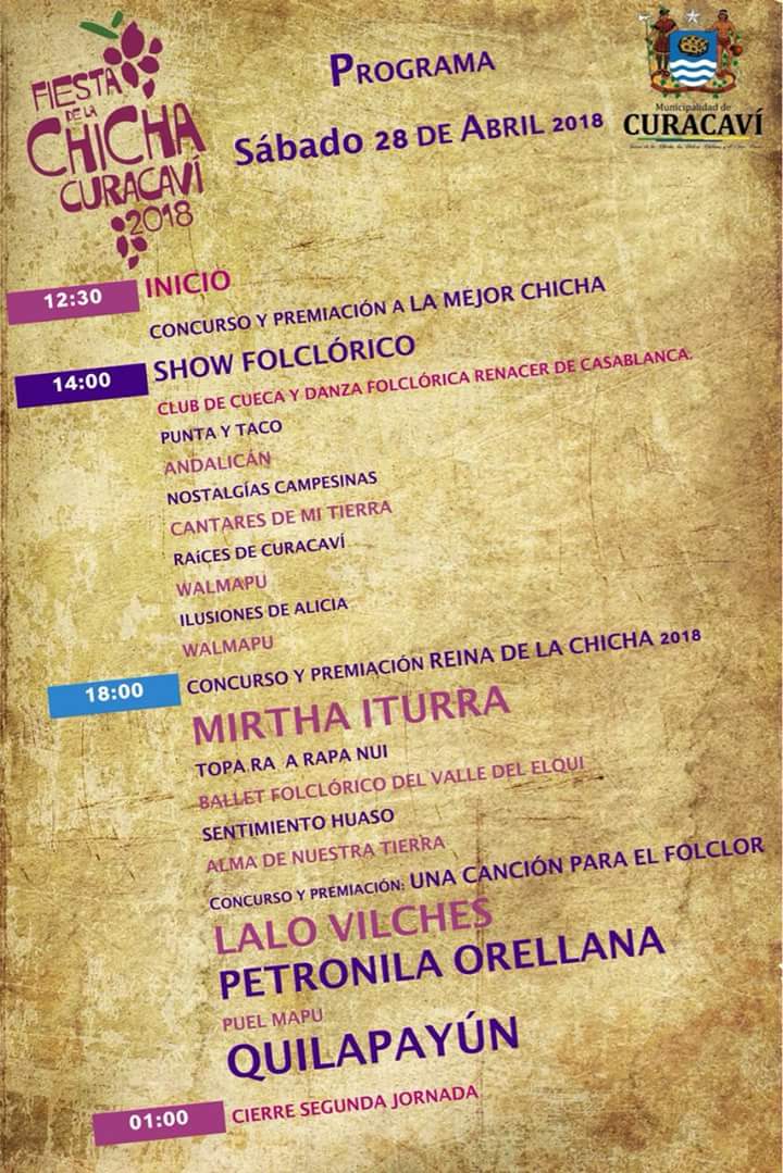 RadioVicfer's tweet photo. Segundo día de la Fiesta de la Chicha #2018 en #Curacavi.
Estadio Julio Riesco,entrada liberada. https://t.co/DiQsOnidBN
