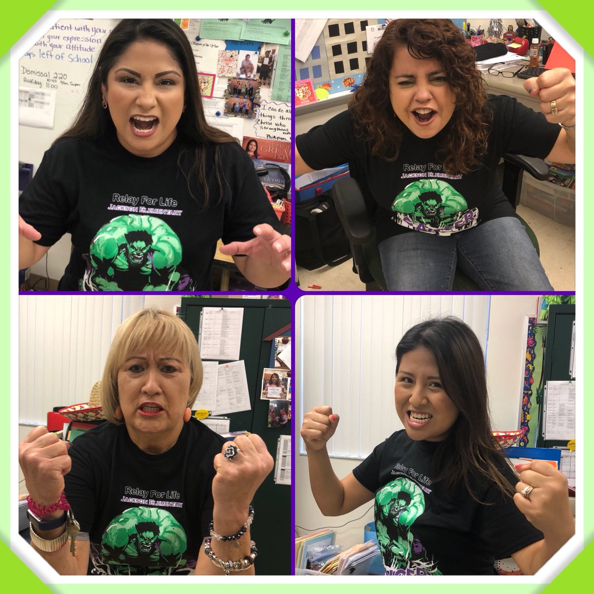 @HCPSJackson staff is #smashingcancer Hulk Style!!@HCPSArea6 @HillsboroughSch