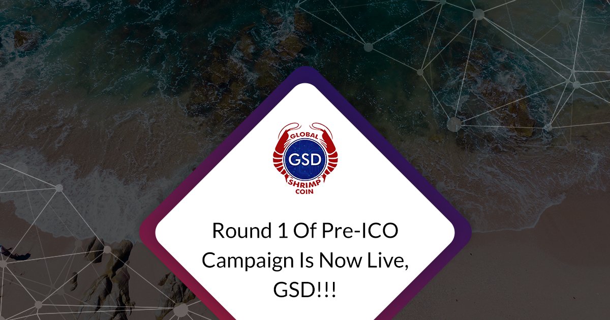 ShrimpCoin's tweet photo. Global Shrimp coin (GSD) is the next big thing in the field of #cryptocurrency. It is currently now live with extended Round 1 of Pre-ICO campaign with 20% off on #GSD tokens. 
#shrimp #coin #tokens  https://t.co/KC71xfhvKy https://t.co/gVgenwa9aX