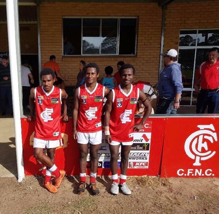 I knew Cavendish was casting a wide net for recruiting players this year, but surprised to see the Bloods play 3 lads all the way from PNG! <a href="/swdfnl/">SWDFNL</a>
