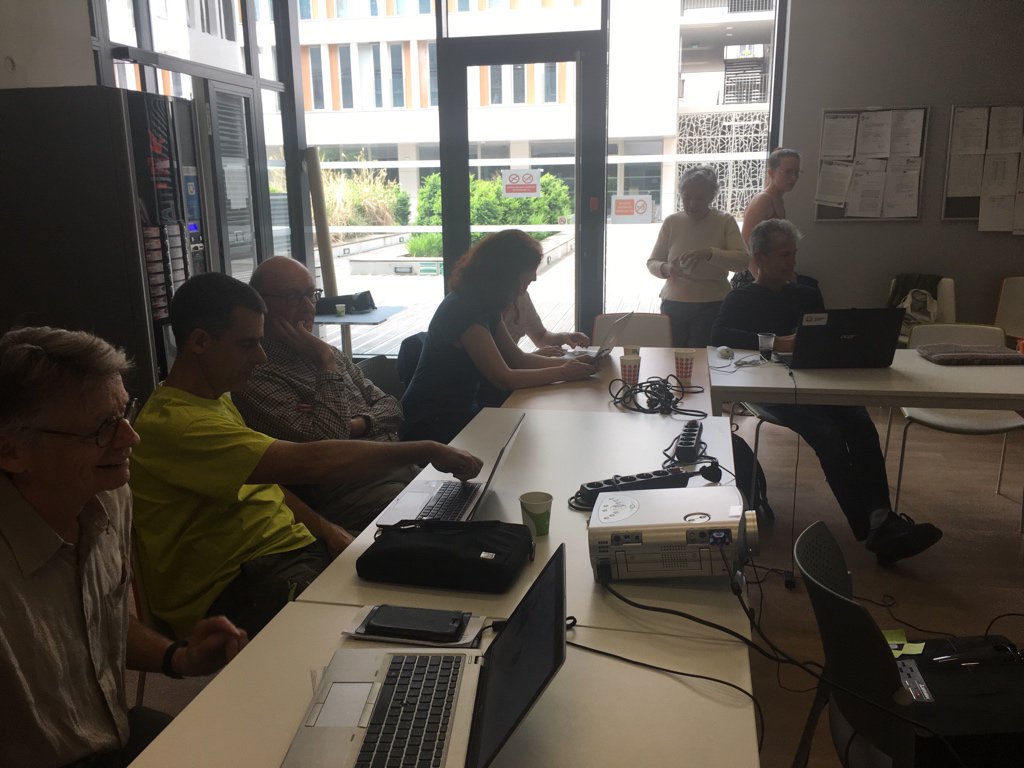 mcgodwinpaccard's tweet image. #webcomeDay #offTheWebConf Atelier OpenStreetMap @WebComeLyon