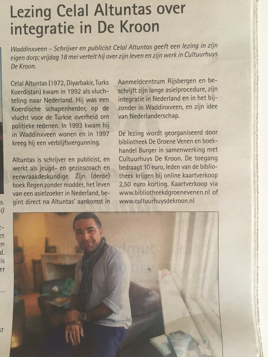 Celal Altuntas (@celalaltuntas1) on Twitter photo 2018-04-28 12:23:47 Eergisteren geïnterviewd door @BernieMagazine, 5 mei lezing bij de @stgranate samen met #KaderAbdolah in #AMSTERDAM en 18 mei bij #dekroon in Waddinxveen! Je bent van harte welkom!! #optijdaanmelden @HartvanHolland #waddinxveen Eergisteren geïnterviewd door @BernieMagazine, 5 mei lezing bij de @stgranate samen met #KaderAbdolah in #AMSTERDAM en 18 mei bij #dekroon in Waddinxveen! Je bent van harte welkom!! #optijdaanmelden @HartvanHolland #waddinxveen