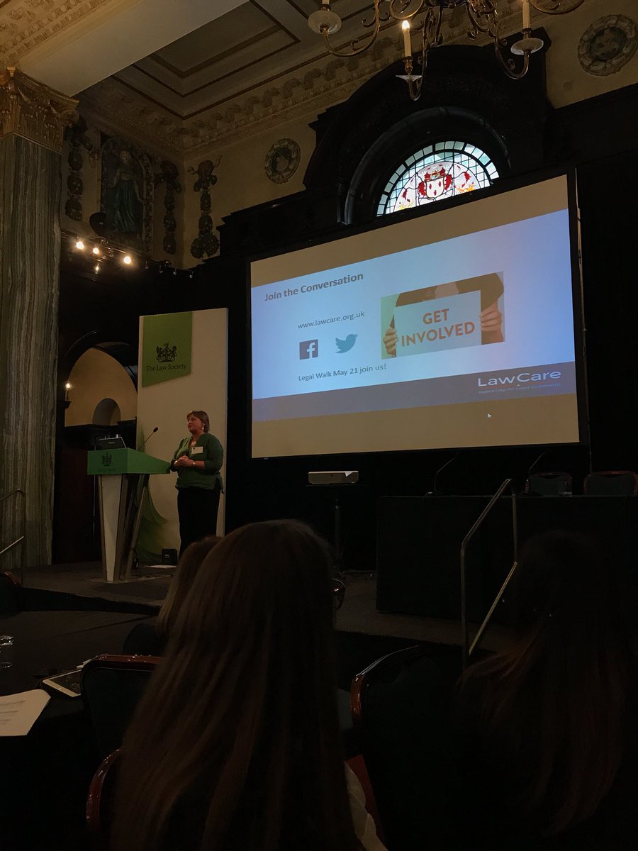 JuniorLawyers's tweet photo. Elizabeth Rimmer of @LawCareLtd  asking you to get involved. Join the London legal walk #JLDConf #JLDConf2018 #Londonlegalwalk https://t.co/DCr6pLzUka