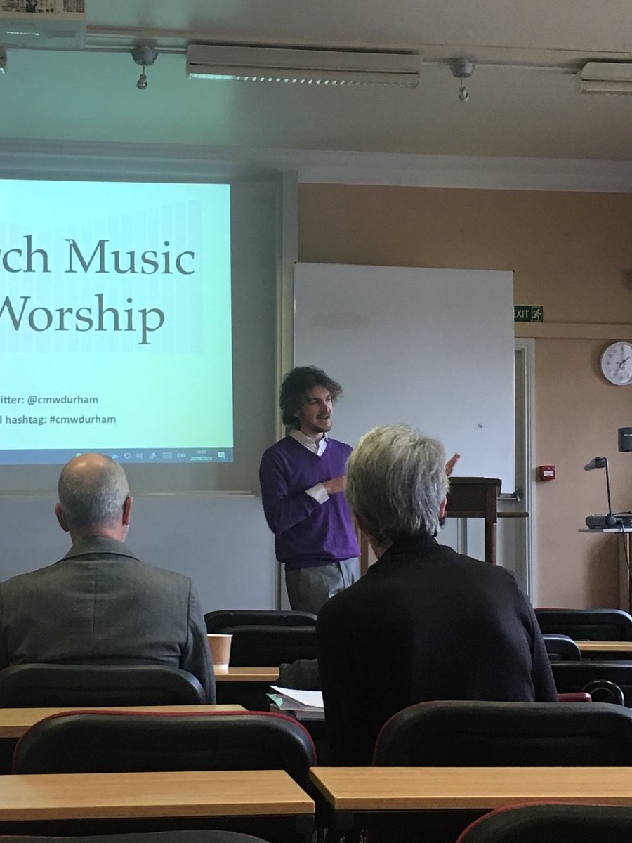 CMWDurham's tweet photo. Kickstarting the afternoon with nineteenth-century studies and Leonard Sanderman’s paper on The British Critic and High Church Music 1814-43 #cncs #cmwDurham https://t.co/fy2Q0oZ5lX