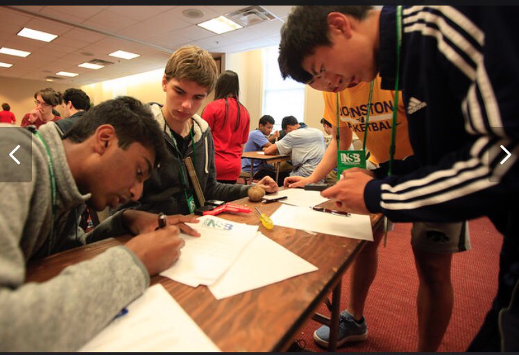 JCSD_SciClub's tweet photo. Working hard at the team challenge.  Potato guns and paper clips :). https://t.co/35lrZn1Lw3