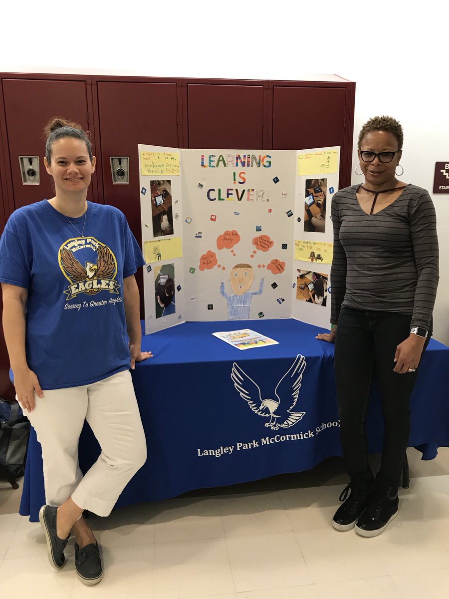 lpmc_eagles's tweet photo. Hope to see everyone at the iCommunity Technology School Showcase! Come out and see the Langley Park McCormick table and many other innovative schools! #icommunity2018 https://t.co/gOWFhgatfz
