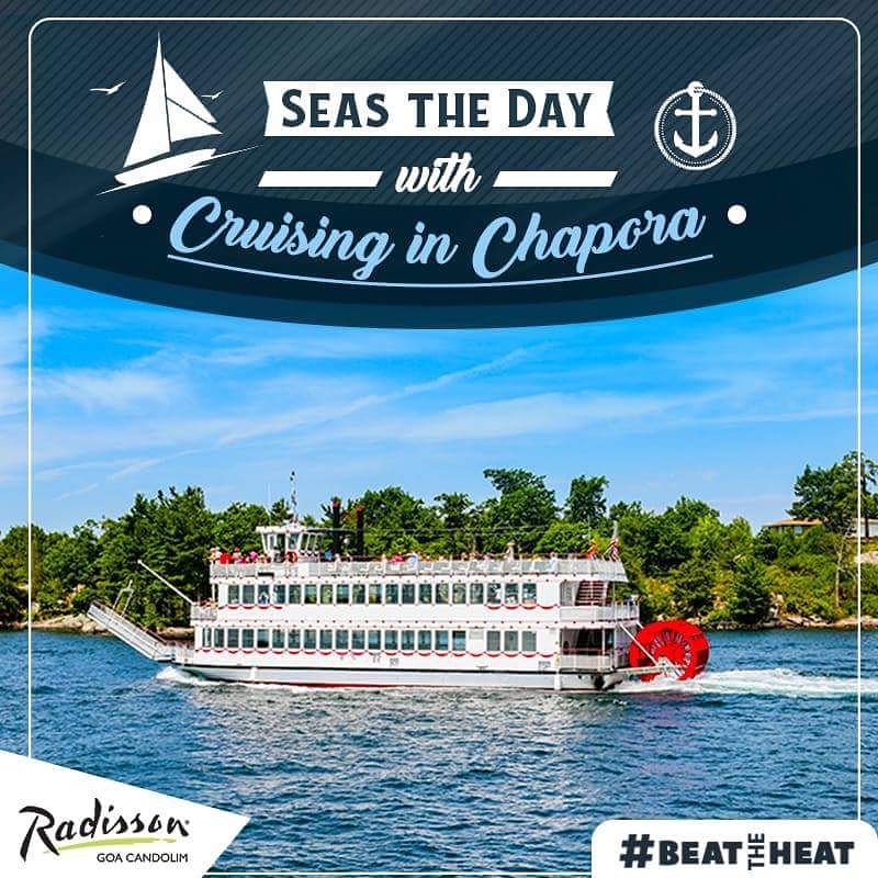 radissongoa's tweet photo. Sail around the wonderful river Chapora whilst enjoying the incredible beauty of #Goa. Enjoy the mesmerizing sunrises and sunsets sparkling the sky in this tropical paradise. Book your stay with #RadissonCandolim and create new memories with us,Call +918326719999
#cruisingingoa https://t.co/wNJfBPoxiH