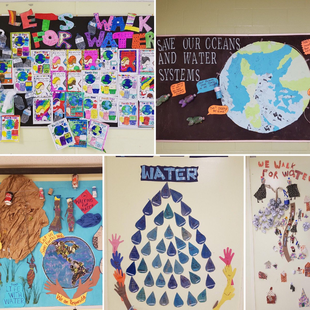 Our ECO themed “Water” wall decoration contest was an absolute success @tdsb_SMPS! Thanks to the SLC for promoting the event and coming up with the idea.  @EcoSchoolsTDSB @ShanthiAsirvat2 @neela_jacob #EarthDay18 #WaterIsLife #StudentVoice @LC3_TDSB