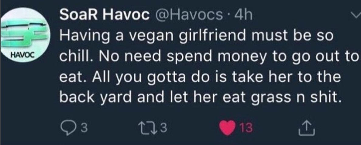 MensHumor's tweet photo. Tag a vegan. https://t.co/0hJIK8cXrH