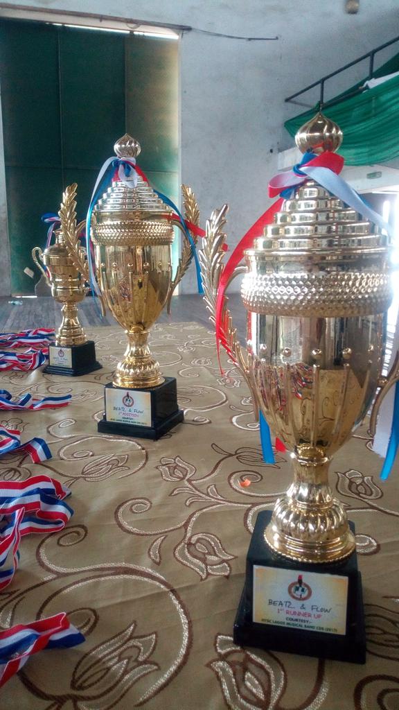 nysclagosband's tweet photo. The Trophies 
#Beatznflow  #Nysclagosband https://t.co/Br9RGGluuF