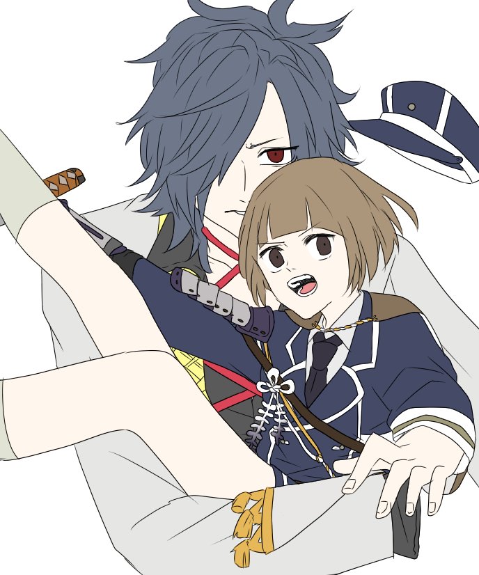 前田家の二人影とかつけたら微妙になったので影なし 