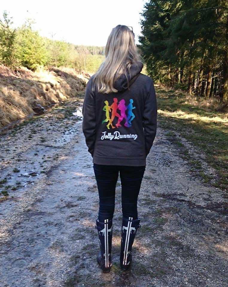 At Jolly Running we love colour, a rainbow never fails to make you smile. 
These colourful, 'jolly' hoodies have arrived and will be available soon along with other clothing too. — Colourful.