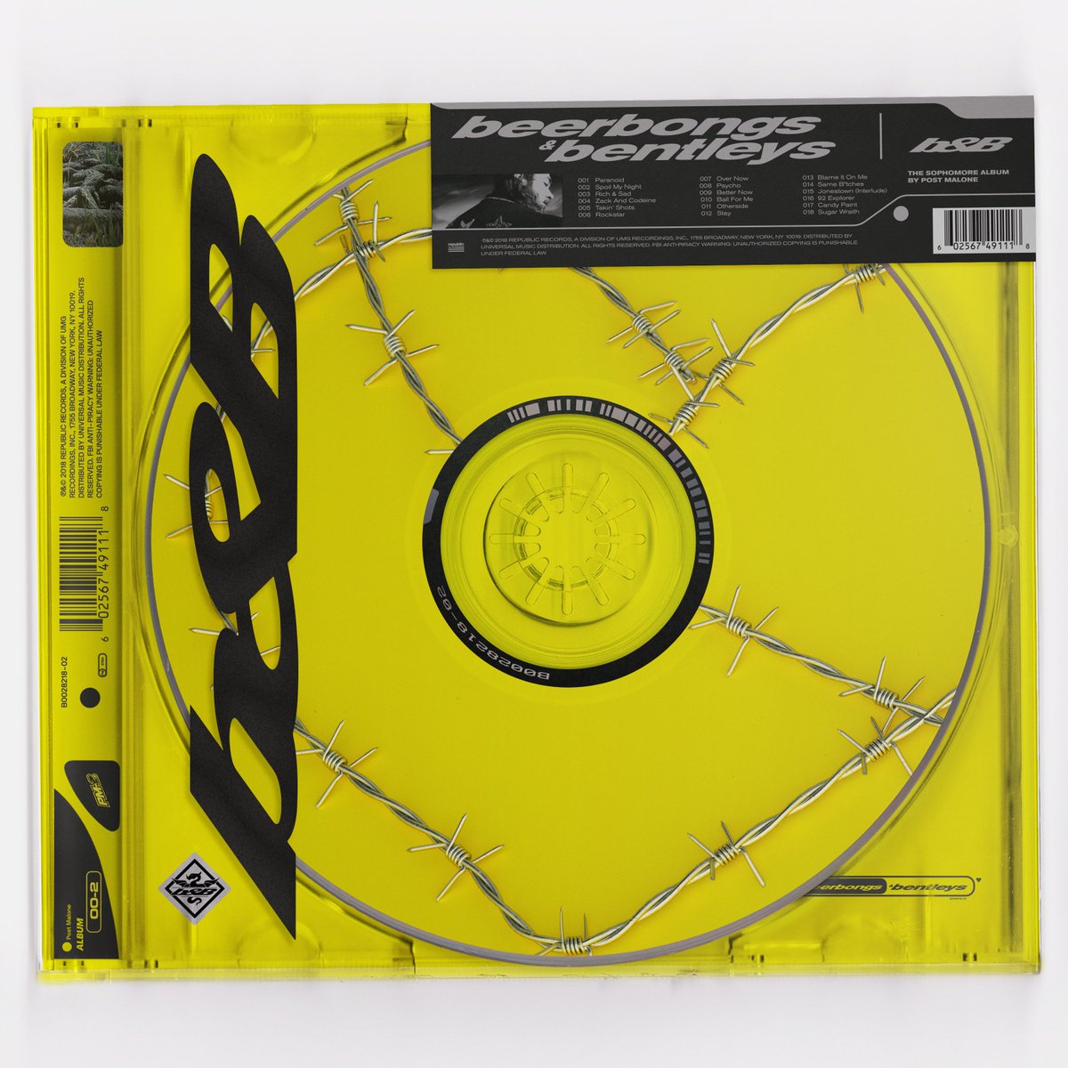Spotify's tweet image. Cheers to @PostMalone 🍻
'beerbongs & bentleys' has broken the first-day streaming record both globally (78,744,748) and in the U.S. (47,930,039) spoti.fi/2FlCNRn