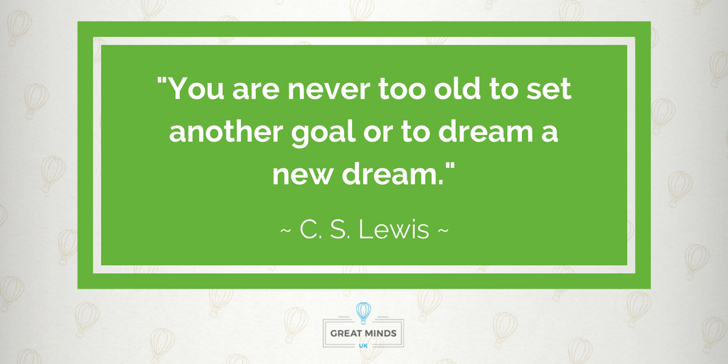 greatminds_uk's tweet photo. "You are never too old to set another goal or to dream a new dream." - C. S. Lewis

✨ Learn more about our stunning range of #planners at - https://t.co/4ljUI32igm ✨ https://t.co/UhZ3t6a9md