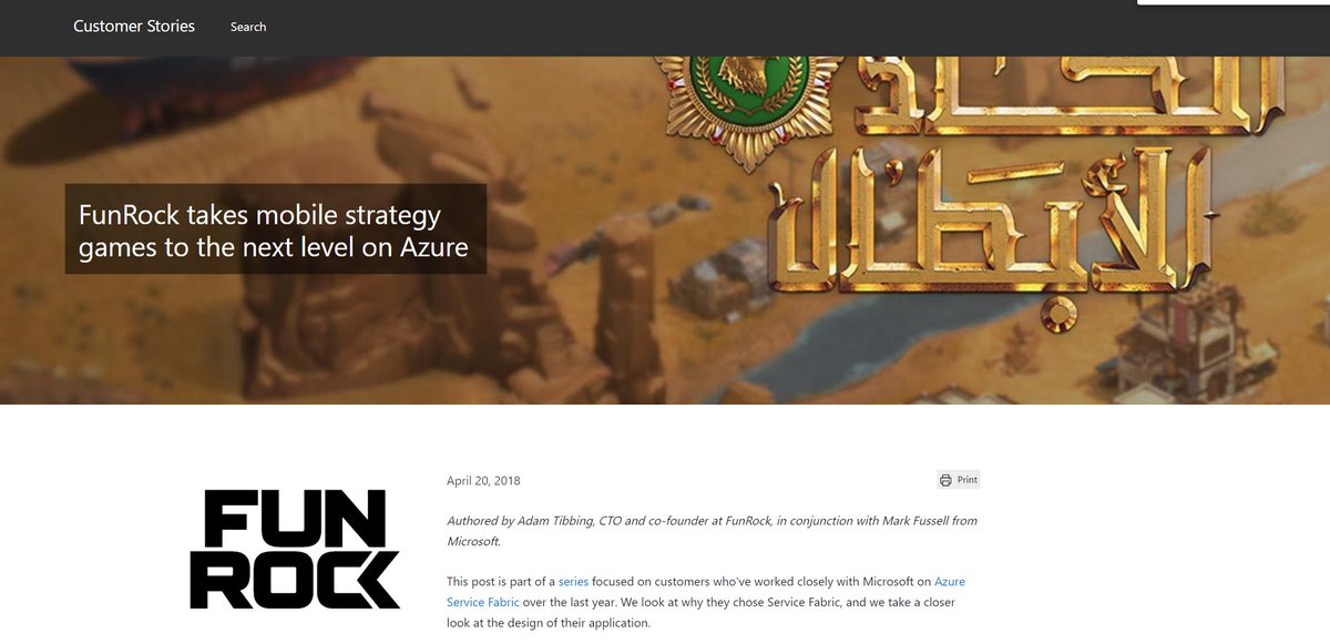 Learn how @FunRock takes mobile strategy games to the next level on #Azure services including #Azure #CosmosDB 
goo.gl/jybfEo #gaming #NoSQL #BigData #Cloud