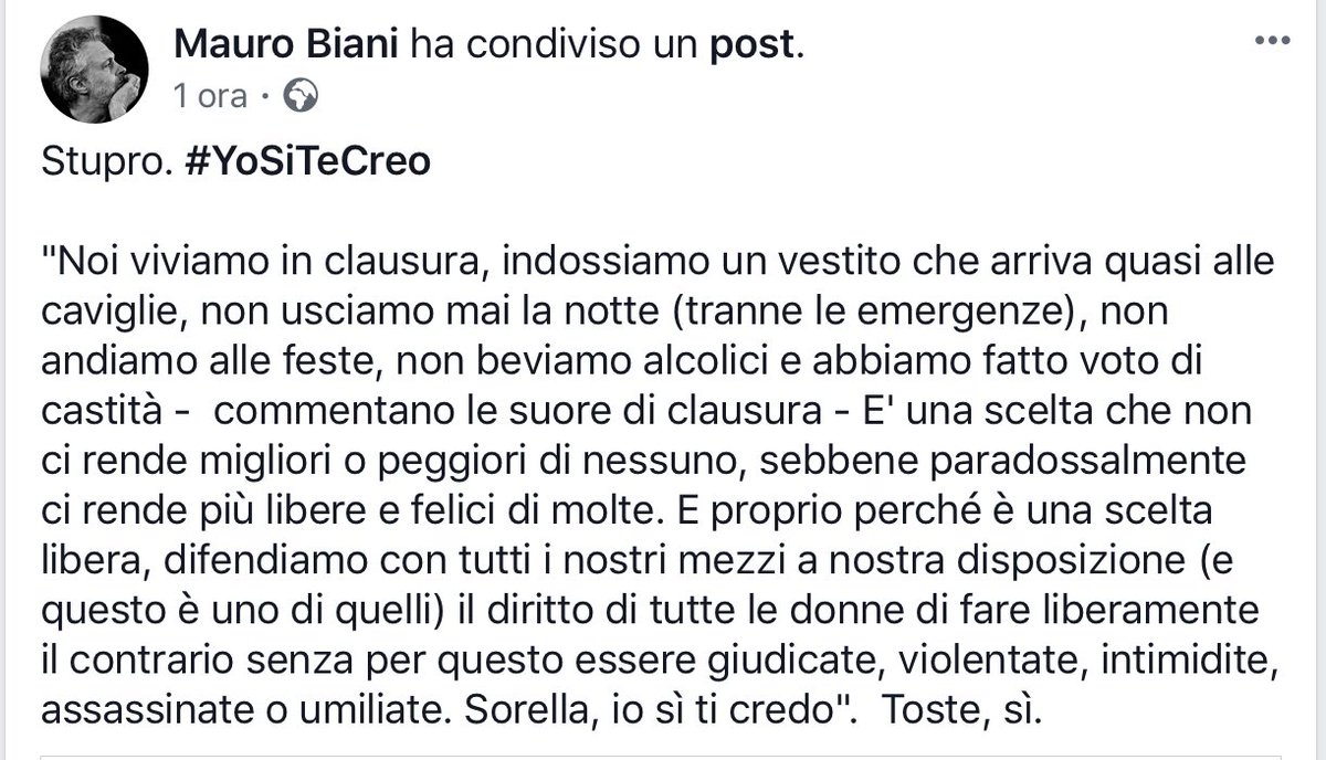 Moonlightshad1's tweet photo. Una magistrale lezione per tutti coloro che, anziché comprendere e sostenere quelle donne che anche a distanza di anni hanno alzato la testa e denunciato i loro aguzzini le hanno giudicate, intimidite, umiliate e offese. #YoSiTeCreo https://t.co/YIzT2GSrNO