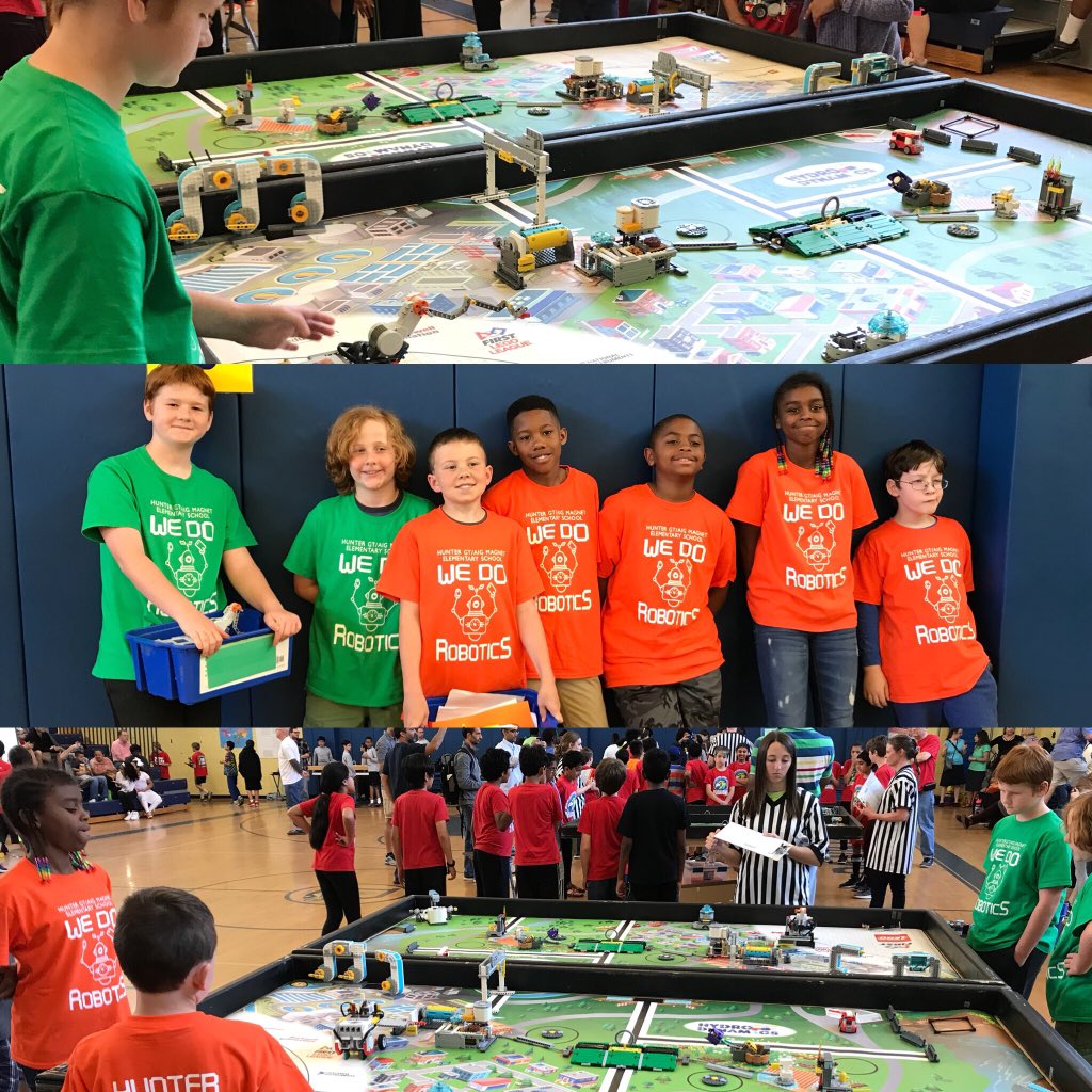 bdillon_hunter's tweet photo. So proud of our Hunter Stars!!! They are doing great today in the robotic competition!! #RoboWake @HunterPrincipal https://t.co/3yFbKFKUmz