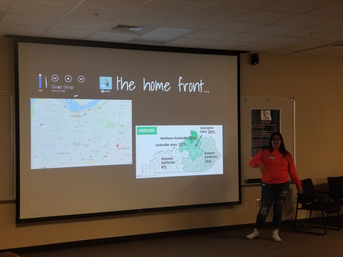 .<a href="/FernCreekHigh/">Fern Creek High School</a> &amp; <a href="/WTSLouisville/">What's The Story Louisville</a>, Jasmine Mohr-Fentress, educates Student Action Symposium attendees the history of the heroine epidemic in KY &amp; why our community needs to be aware &amp; part of the solution. #jcpsstuvoice #jcpsdl #1mstudentvoices