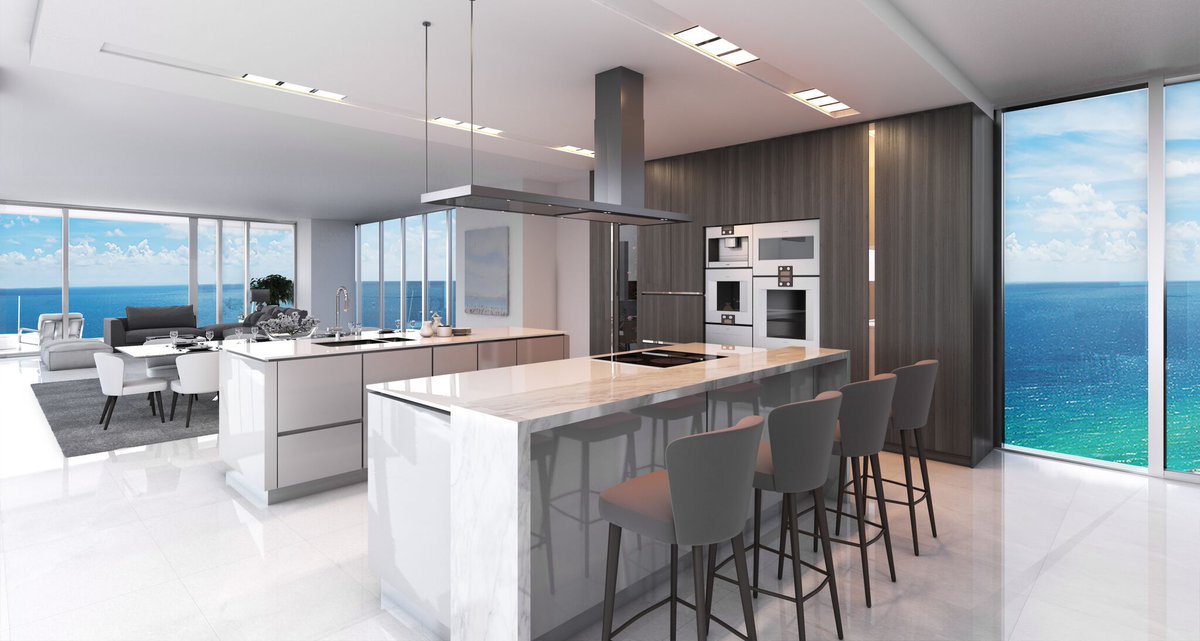turnberryocean's tweet photo. Each and every residence at #TurnberryOceanClub will feature imported @SnaideroUSA Italian custom cabinetry and @Gaggenau_US appliances in kitchens. https://t.co/RKLqK7iHfr