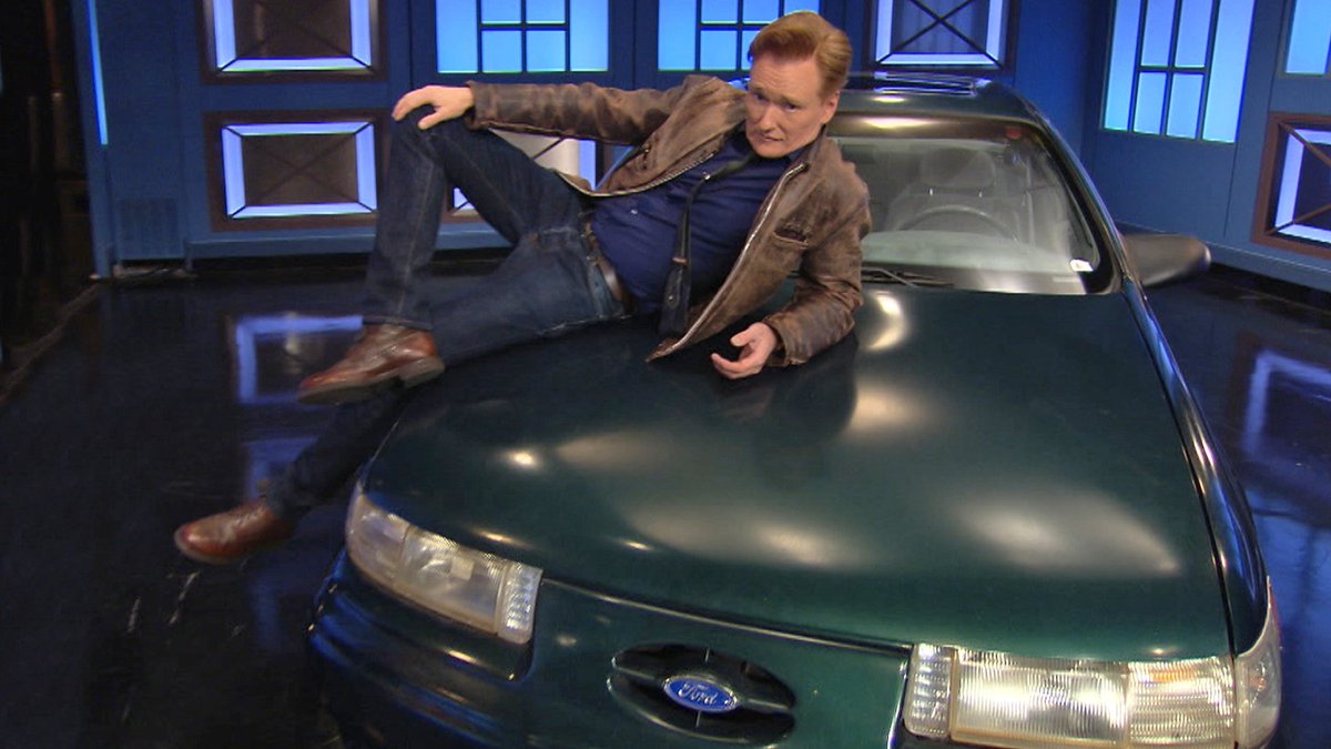 ConanOBrien's tweet image. Ford has announced they will discontinue making the Taurus. @Smithsonian call me if you’re interested in my now priceless 1992 Taurus SHO.
