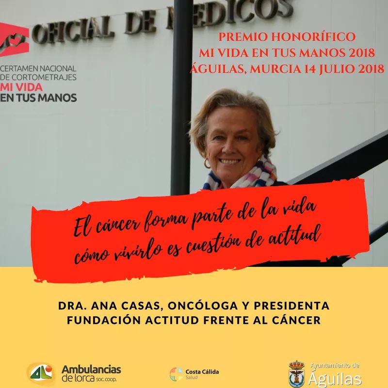 mvidaetmanos's tweet photo. Dra. Ana casas de @actitud_cancer Premio Honorifico MI VIDA EN TUS MANOS
#Cancer #CancerMama #cancersurvivor https://t.co/q6u7hVSKZM