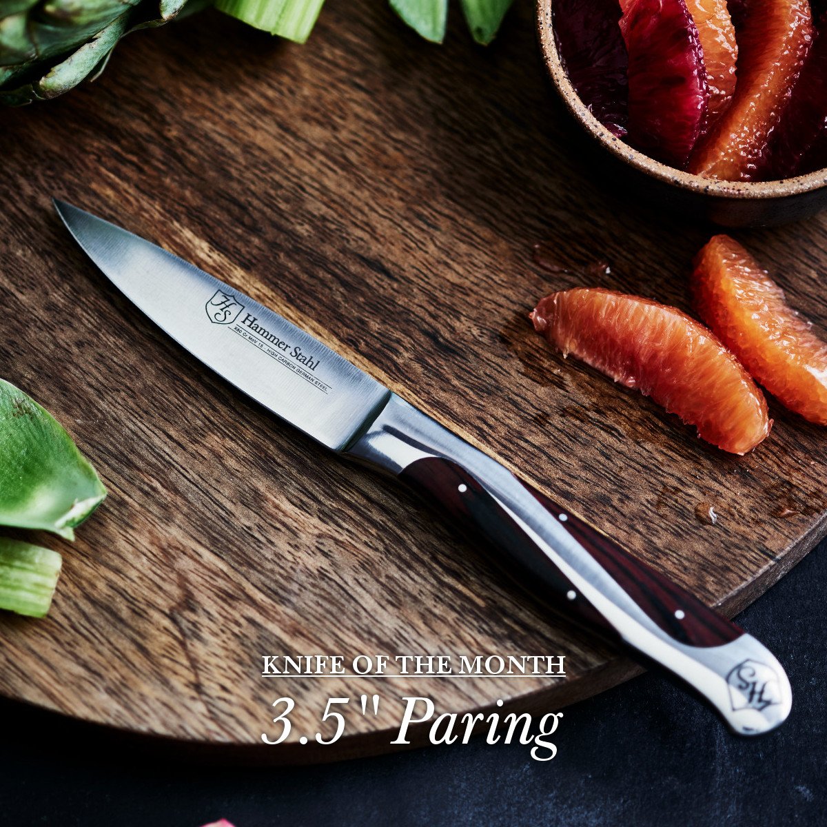 Time is nearly up for grabbing your April knife of the month! And we're nearly out of stock of it, so grab yours early. Find it here at 50% off: hammerstahl.com/3-5-paring-kni…