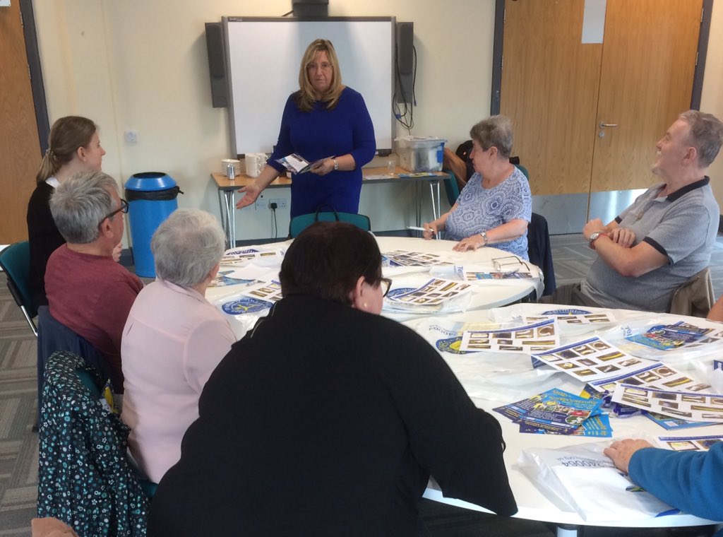 auberginearcher's tweet photo. Another fantastic @Arthritis_ACTN group in Warrington! Janis Williams from @WDPcomms came to chat to us today about the history of WDP, mobility aids and services that WDP provides! Our next meeting is 9 June 👍🏻♿️ https://t.co/pzqAVdsEzh