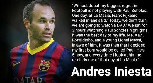 MoTalhaa7's tweet photo. Iniesta on Scholes ⬇️ https://t.co/zwwlCesq3a