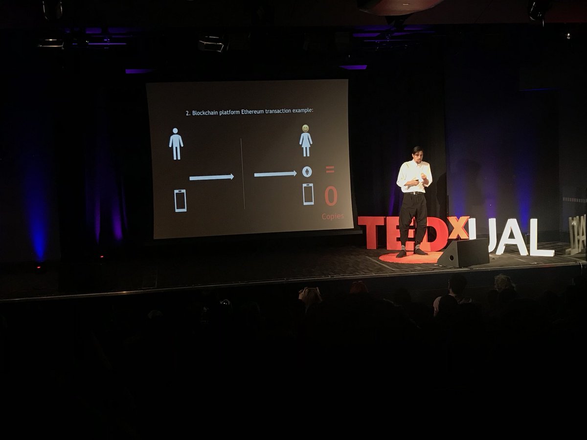 TEDxUAL's tweet photo. Gordon Berger explores the potential of the blockchain technology in art as our 10th #TEDxUAL2018 speaker. 🔴 https://t.co/rVX6MfcTw8