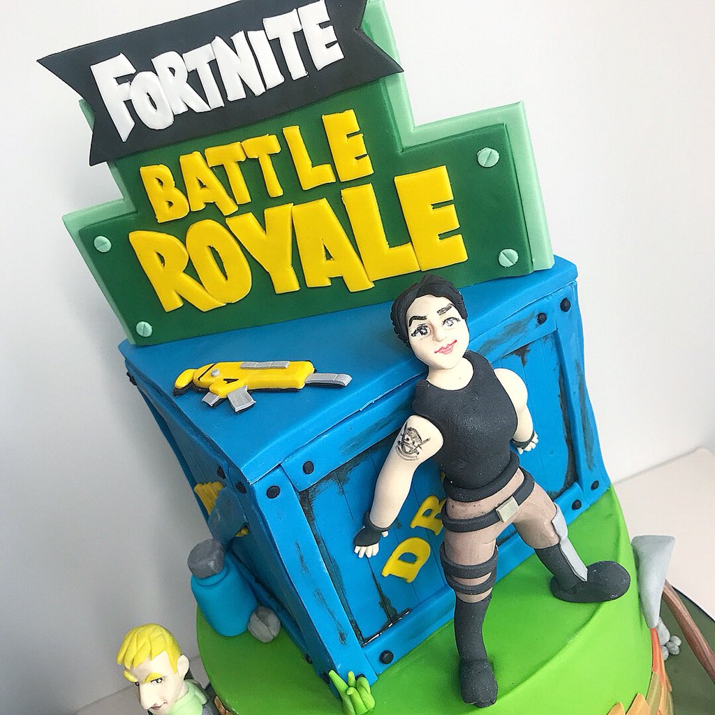 Tidbits Treats On Twitter 2 Tier Fortnite Themed Cake For The - tidbits treats on twitter 2 tier fortnite themed cake for the birthday boy happy 11th birthday oliver