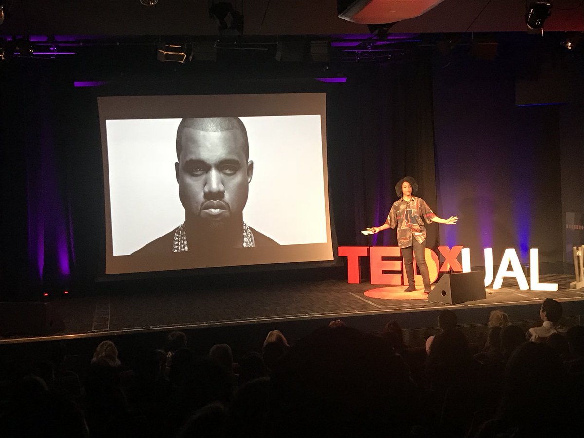 TEDxUAL's tweet photo. Rounding up #TEDxUAL2018, we have Kemah Bob sharing her hilarious and inspiring perspective on being the biggest "boss" by being proud of who you are. 🔴 https://t.co/NxkX896mnn