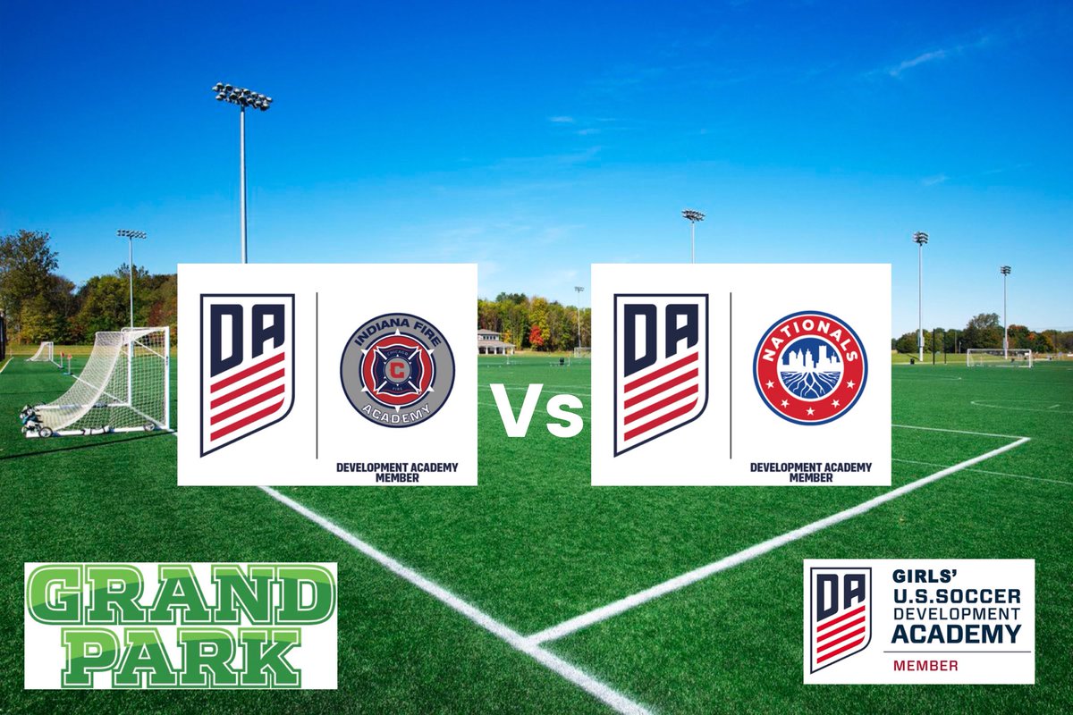 GirlsECNL_IFA's tweet image. Indiana🔥DA | #GirlsDA
@ussoccer_acad 
🗓 Saturday, April 28th 
🆚 @SoccerNationals 
10:00 AM - U14
12:00 PM - U15
2:00 PM - U17
4:30 PM - U19
📍 Field 3, @GrandParkSports
#Go🔥 
#WorldClassDA 
#CF97
#ItsGameDay⚽️