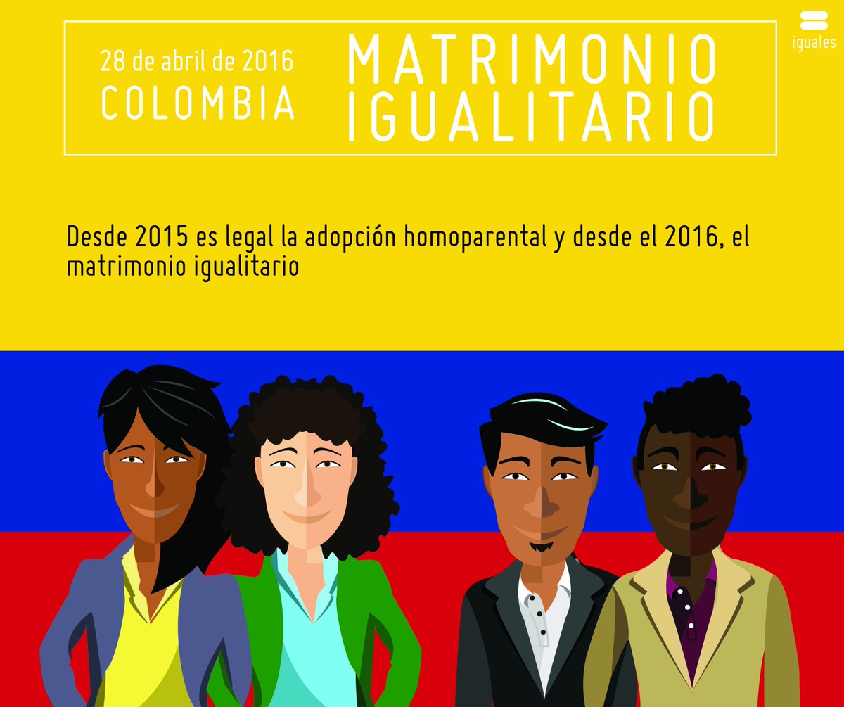 IgualesChile's tweet photo. En el segundo aniversario del matrimonio igualitario en Colombia, los/as felicitamos por creer en la igualdad de derechos para tod@s y nos preguntamos ¿En Chile, cuándo Presidente @sebastianpinera? https://t.co/s1GNAIEsQg
