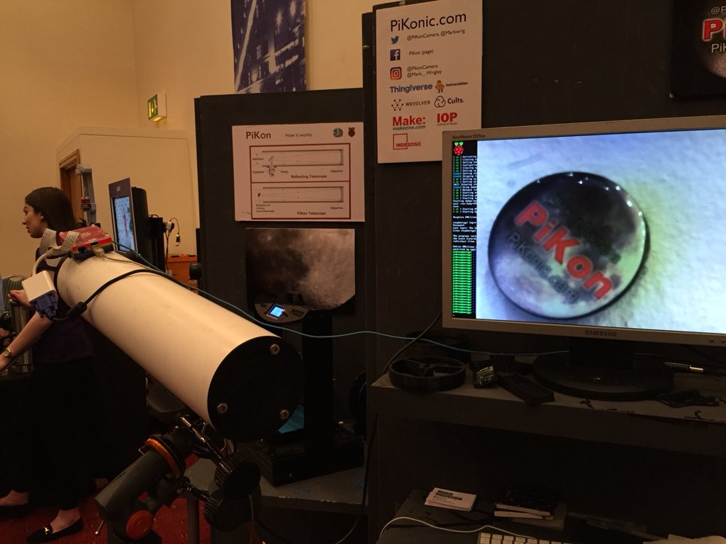 DesignSpark_JP's tweet image. ラズパイ と3dプリンタを使った望遠撮影システム「PiKon」。150倍で撮影できるのだとか。日本にも90人ほどユーザいるそうです
#MakerFaireUk